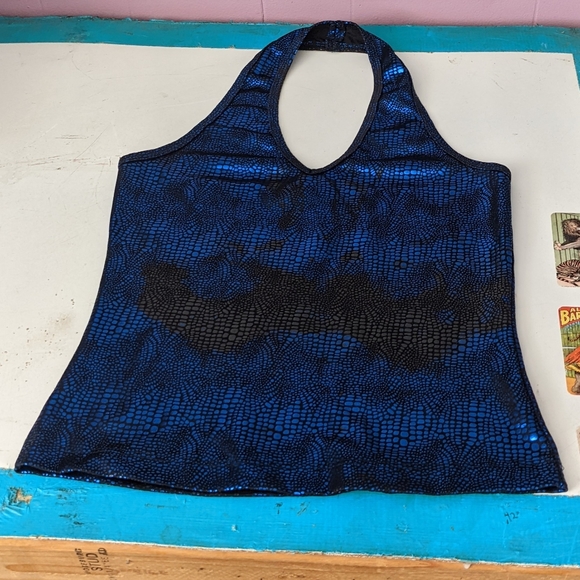 Faux Snake Skin Halter Top - Picture 1 of 2
